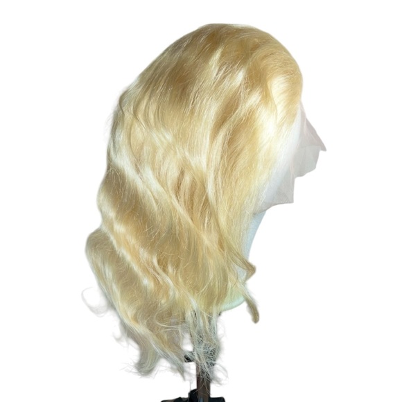 Blonde Human Hair Lace Front Body Wave 20 Inch Wig
